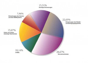  Ursachen der Berufsunfähigkeit Quelle: MORGEN & MORGEN, Stand April 2013